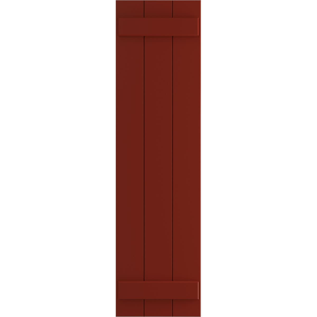 Ekena Millwork 16.125-in W x 53-in H Pepper Red Board and batten Exterior Shutters ( 2 -Pack )