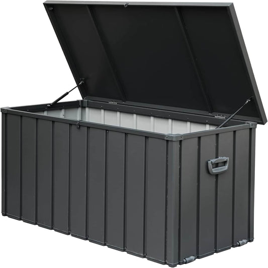 ToolCat 150-Gallon Dark Gray Metal Deck Box