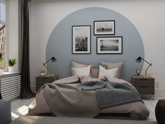 Manhattan Comfort Nature and Textured Grey 2 -Drawer 20.08-in W x 21.65-in H Midcentury Nightstand