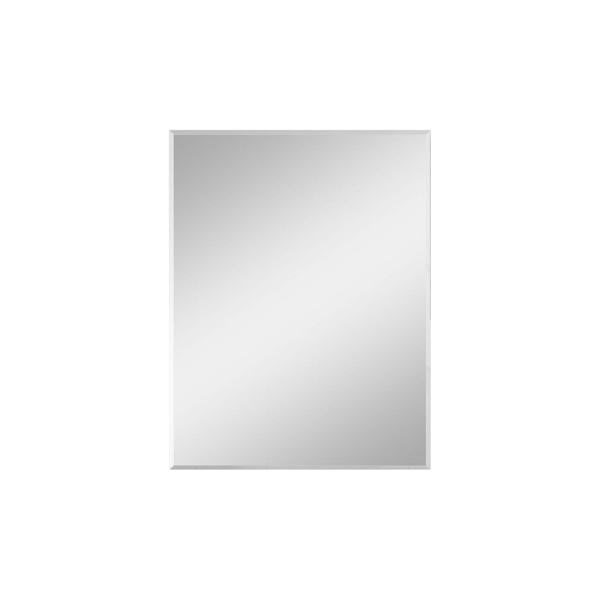 Bybafun 20-in x 26-in Surface/Recessed Mount Silver Mirrored Rectangle Medicine Cabinet