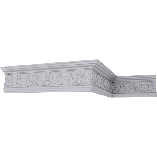 Ekena Millwork 2-1/2-in T x 6-3/8-in W x 7-ft 10-1/2-in L Primed Urethane Crown Moulding 12 -Pack