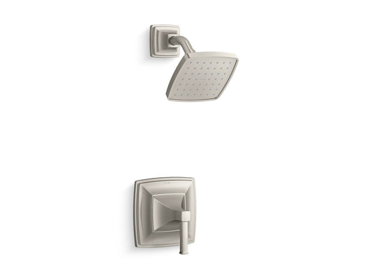 KOHLER Riff 2.5 GPM 1-Handle Rite-Temp Tub and Shower Trim Kit in Vibrant Brushed Nickel (Valve Not Included)