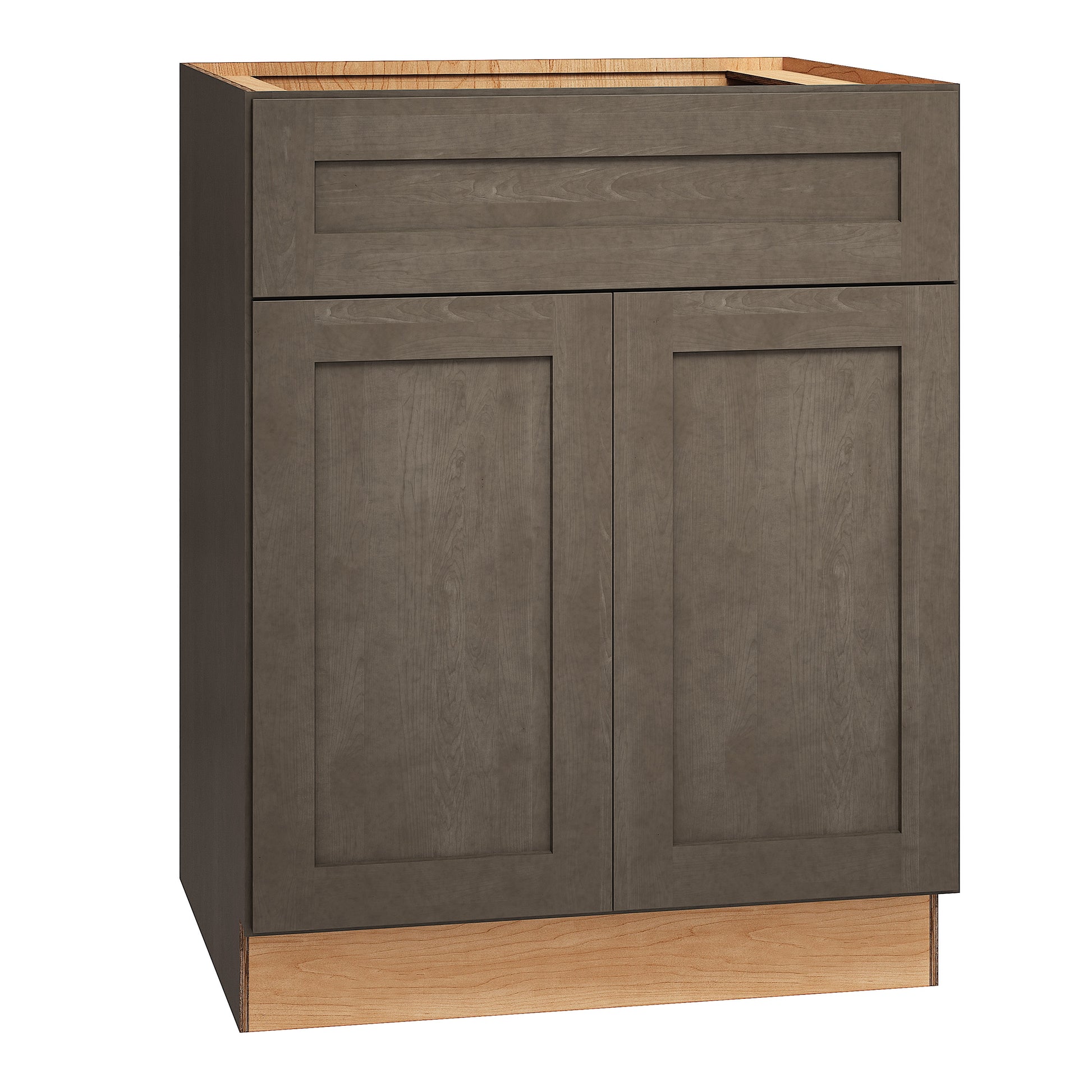 RELIABILT Pinnacle 27-in W x 34.5-in H x 24-in D Stain Base Fully Assembled Plywood Cabinet Recessed Panel Shaker