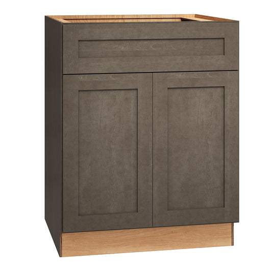 RELIABILT Pinnacle 27-in W x 34.5-in H x 24-in D Stain Base Fully Assembled Plywood Cabinet Recessed Panel Shaker