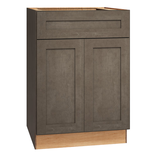 RELIABILT Pinnacle 24-in W x 34.5-in H x 24-in D Stain Sink Base Fully Assembled Plywood Cabinet Recessed Panel Shaker