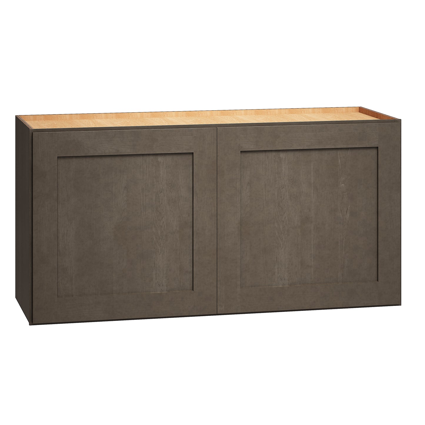 RELIABILT Pinnacle 36-in W x 18-in H x 12-in D Stain Wall Fully Assembled Plywood Cabinet Recessed Panel Shaker