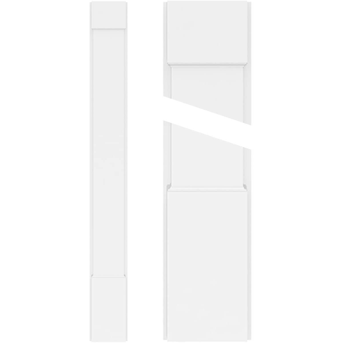 Ekena Millwork PVC Pilaster 10-in x 8-ft Unfinished PVC Pilaster Entry Door Casing Accent