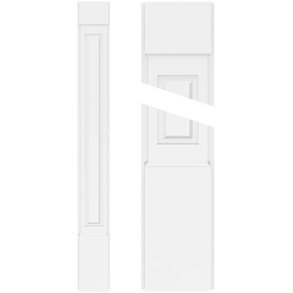 Ekena Millwork PVC Pilaster 5-in x 9-ft Unfinished PVC Pilaster Entry Door Casing Accent