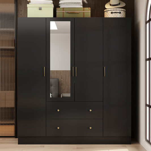 FUFU&GAGA Black Armoire