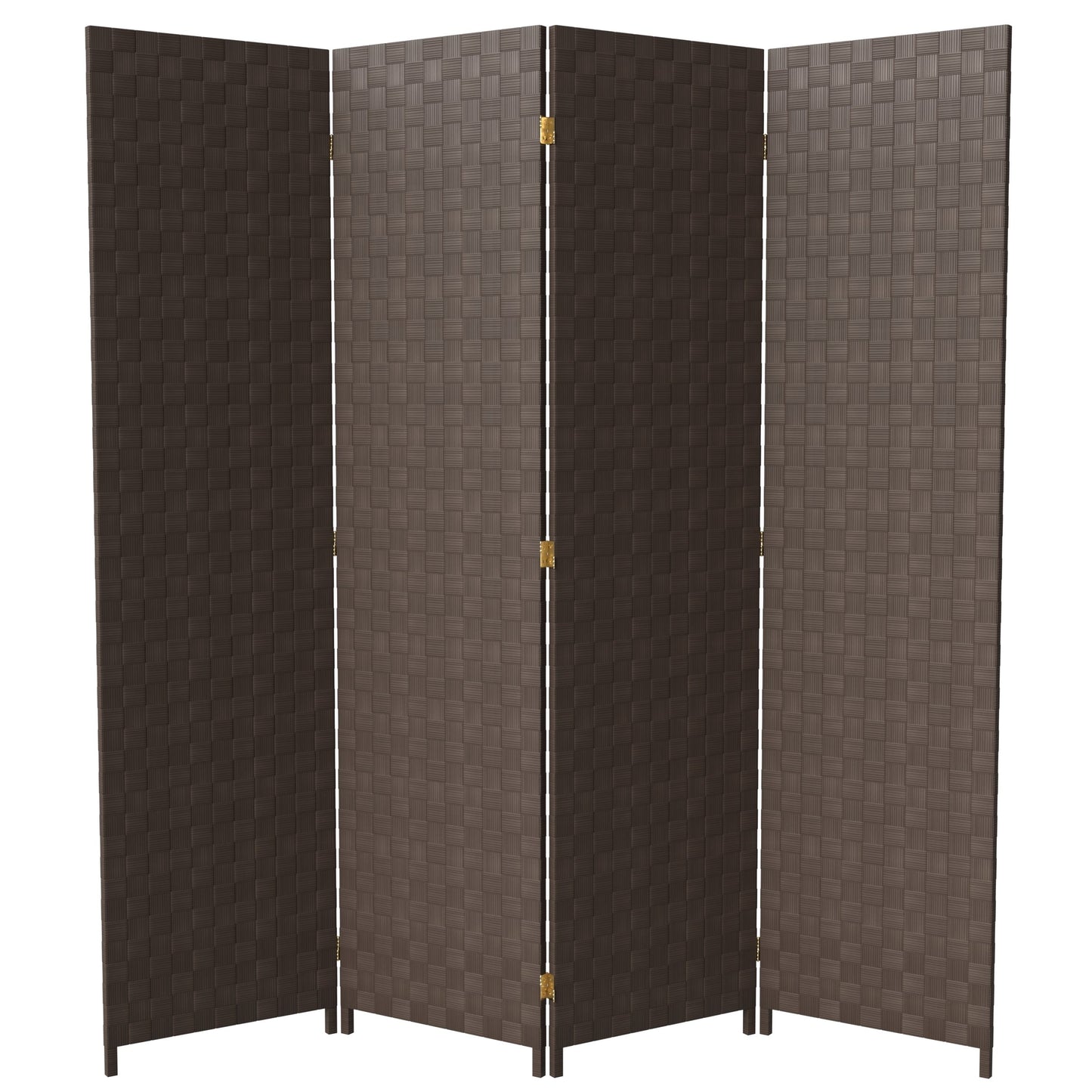 Oriental Furniture 70.0-in W x 71.0-in H Dark brown Vinyl/Polyresin Outdoor Privacy Screen