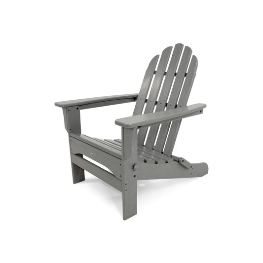 Trex Outdoor Furniture Cape Cod Stepping Stone HDPE Frame Stationary Adirondack Chair with Slat Seat