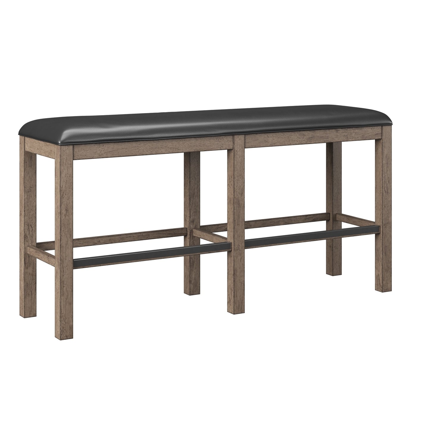 Lycvki Casual Brown Accent Bench 60-in x 16-in x 30-in