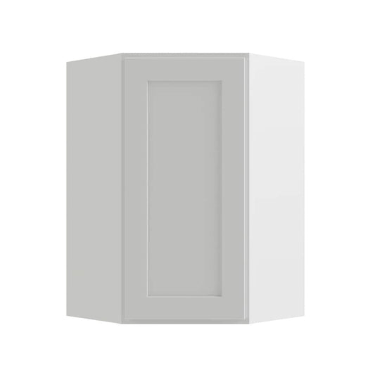 RELIABILT Parkstone 24-in W x 36-in H x 12-in D White Diagonal Corner Wall Fully Assembled Plywood Cabinet Shaker