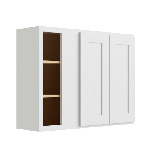 RELIABILT Parkstone 39-in W x 36-in H x 12-in D White Blind Corner Wall Fully Assembled Plywood Cabinet Shaker