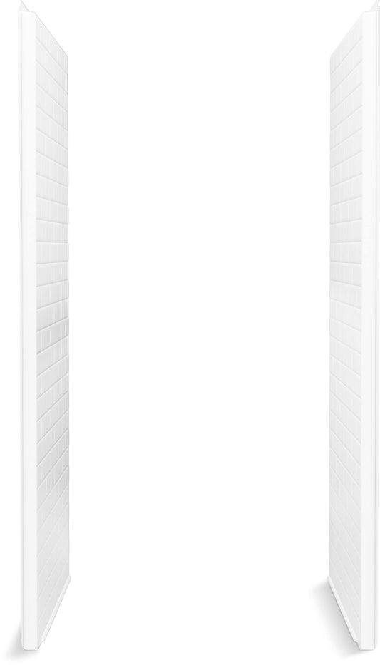 Sterling Traverse 34-in W x 2-in D x 73.5-in H White 2 -Piece Direct to Stud Alcove Shower side wall panel