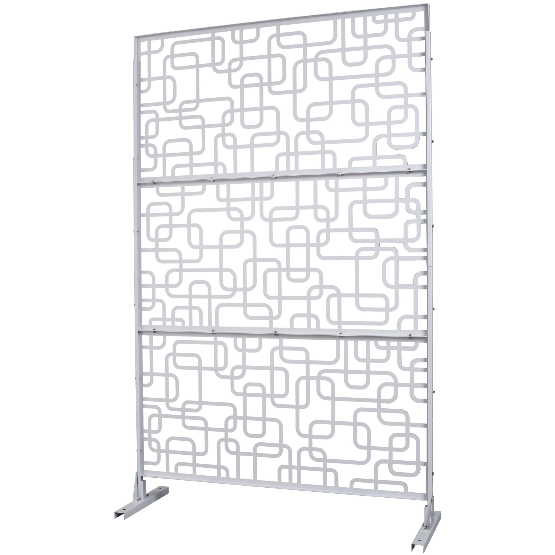 CESICIA 1 -Panel White Metal Contemporary/Modern Style Room Divider