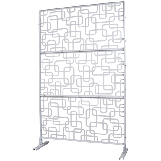 CESICIA 1 -Panel White Metal Contemporary/Modern Style Room Divider