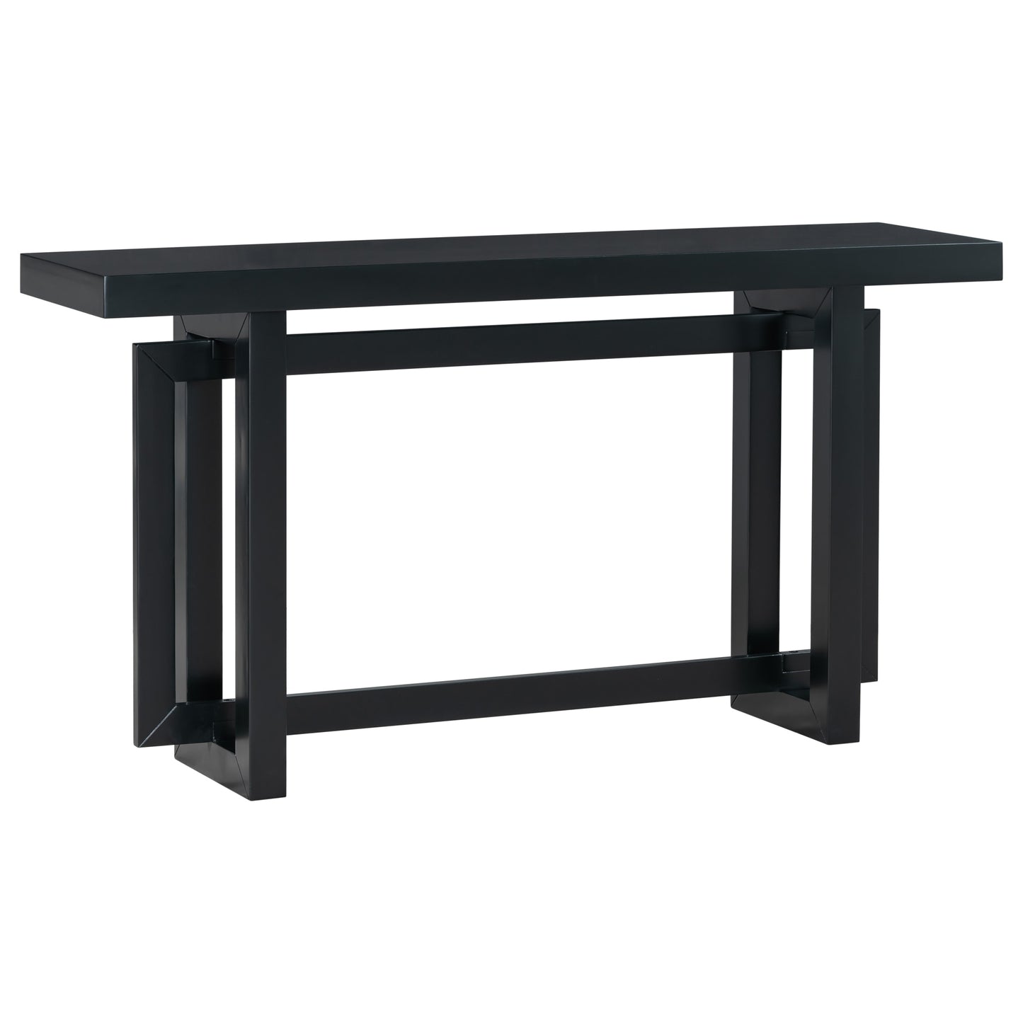 CESICIA Modern MDF Black 59.1-in W x 31.7-in H Coffee Table