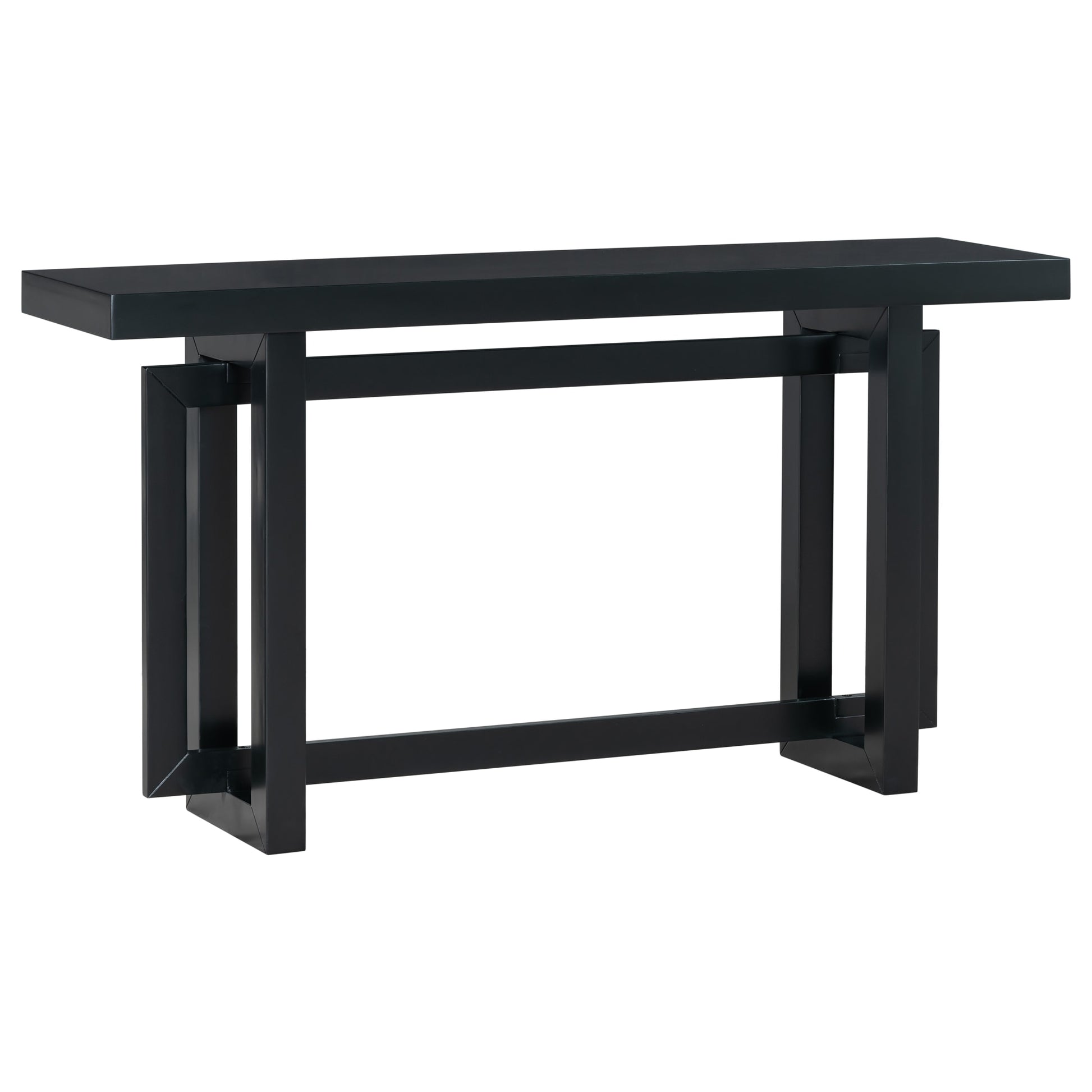CESICIA Modern MDF Black 59.1-in W x 31.7-in H Coffee Table