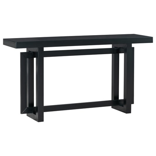 CESICIA Modern MDF Black 59.1-in W x 31.7-in H Coffee Table