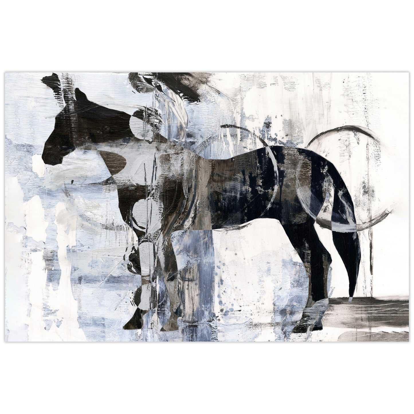 Empire Art Direct Equestrian Essence I Unframed 48-in H x 32-in W Modern Glass Print