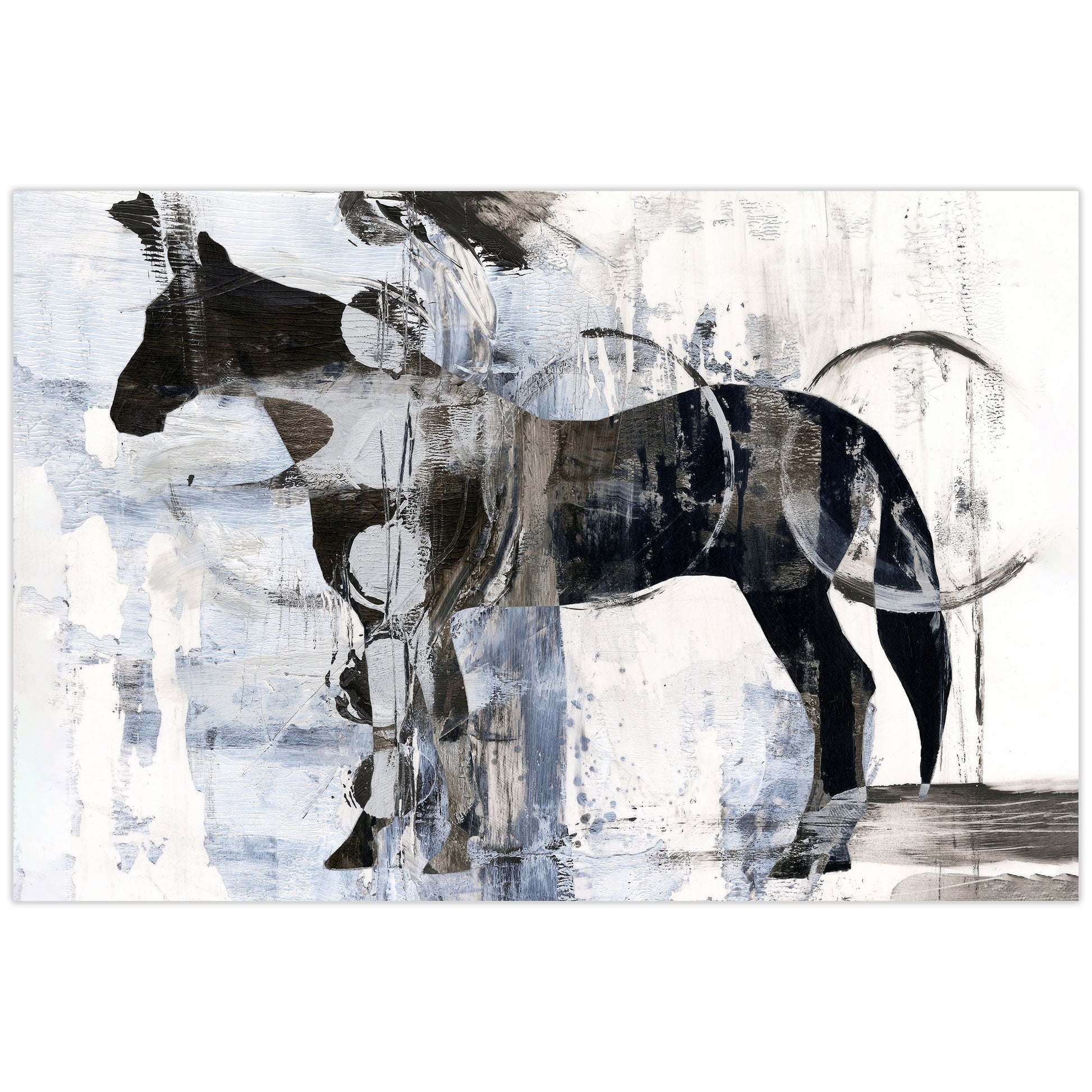Empire Art Direct Equestrian Essence I Unframed 48-in H x 32-in W Modern Glass Print