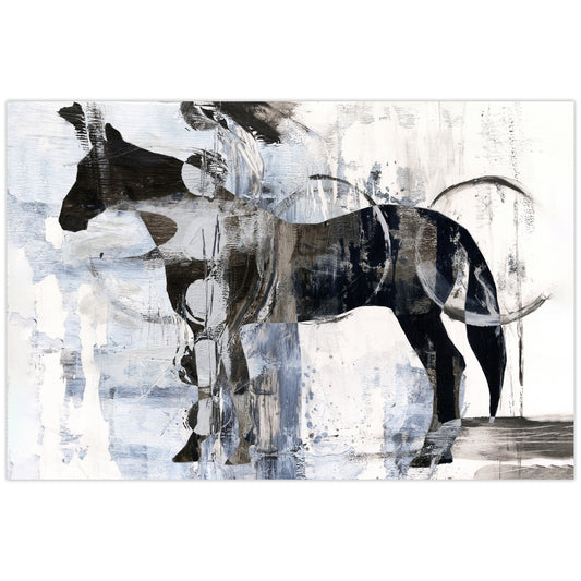 Empire Art Direct Equestrian Essence I Unframed 48-in H x 32-in W Modern Glass Print