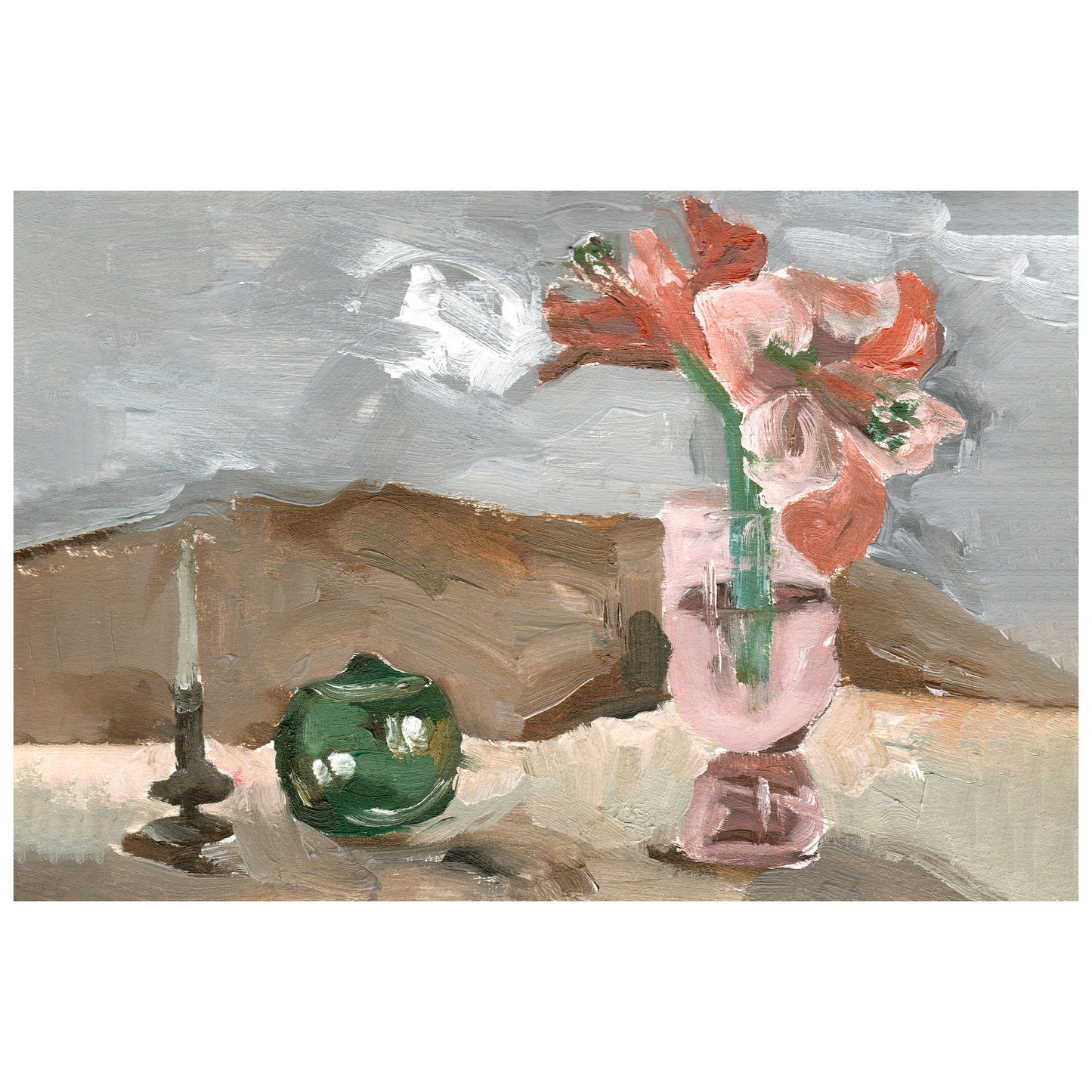 Empire Art Direct Rustic Still Life II Unframed 48-in H x 32-in W Modern Glass Print