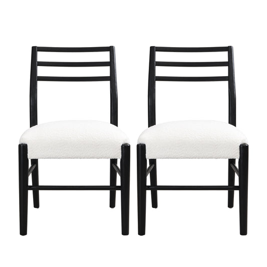 Best Selling Home Decor Set of 2 Contemporary/Modern Polyester Upholstered Dining Side Chair (Wood Frame)