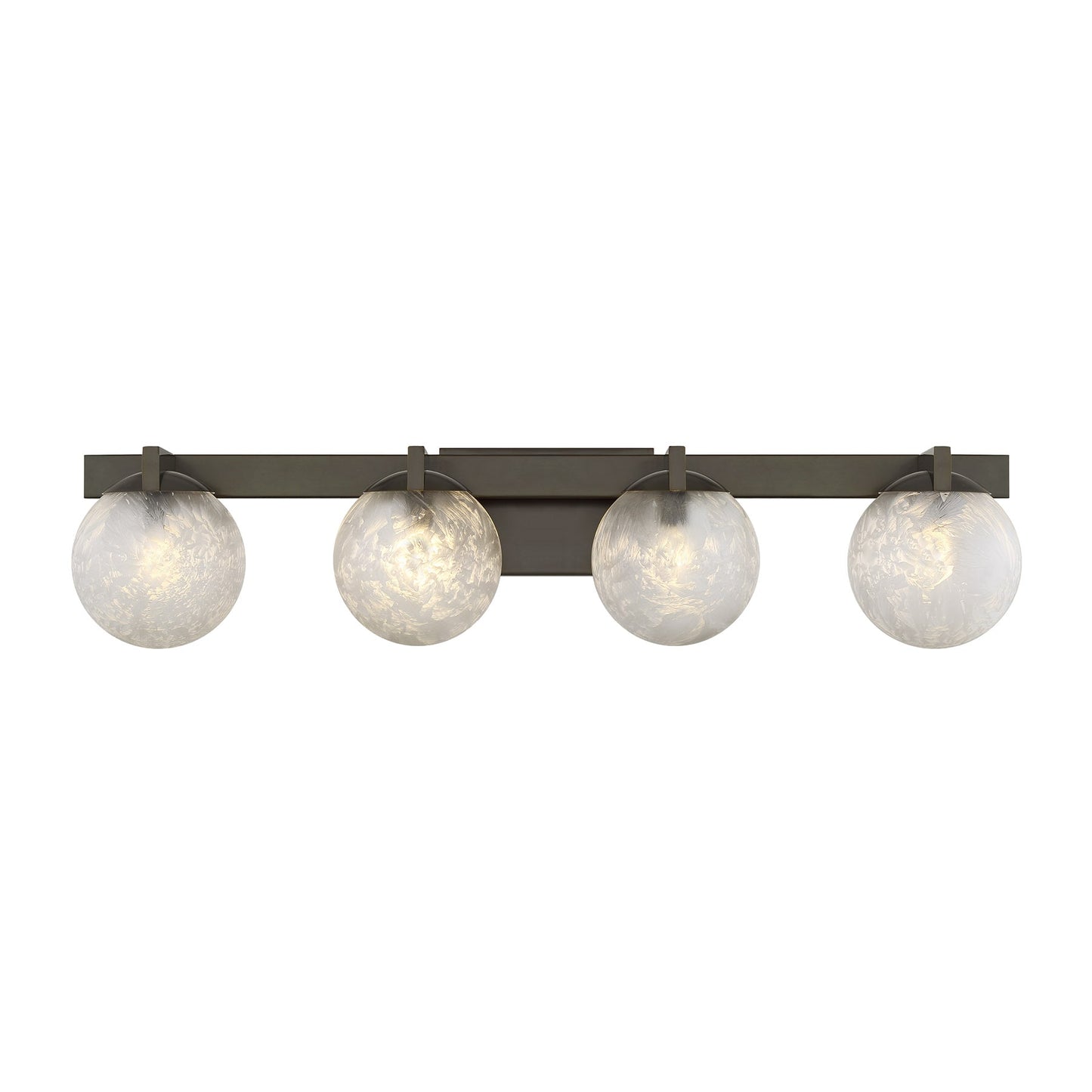 Savoy House Darien 33-in 4 Light Antique Bronze Modern/contemporary Bathroom Vanity light