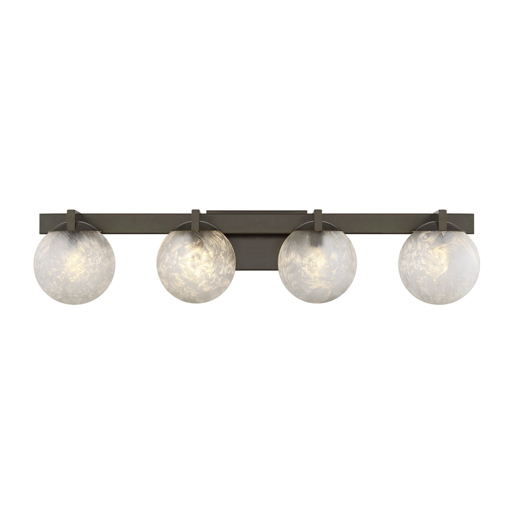 Savoy House Darien 33-in 4 Light Antique Bronze Modern/contemporary Bathroom Vanity light