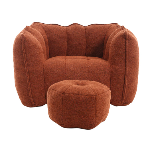 Hrinhom RED Brown Bean Bag Chair