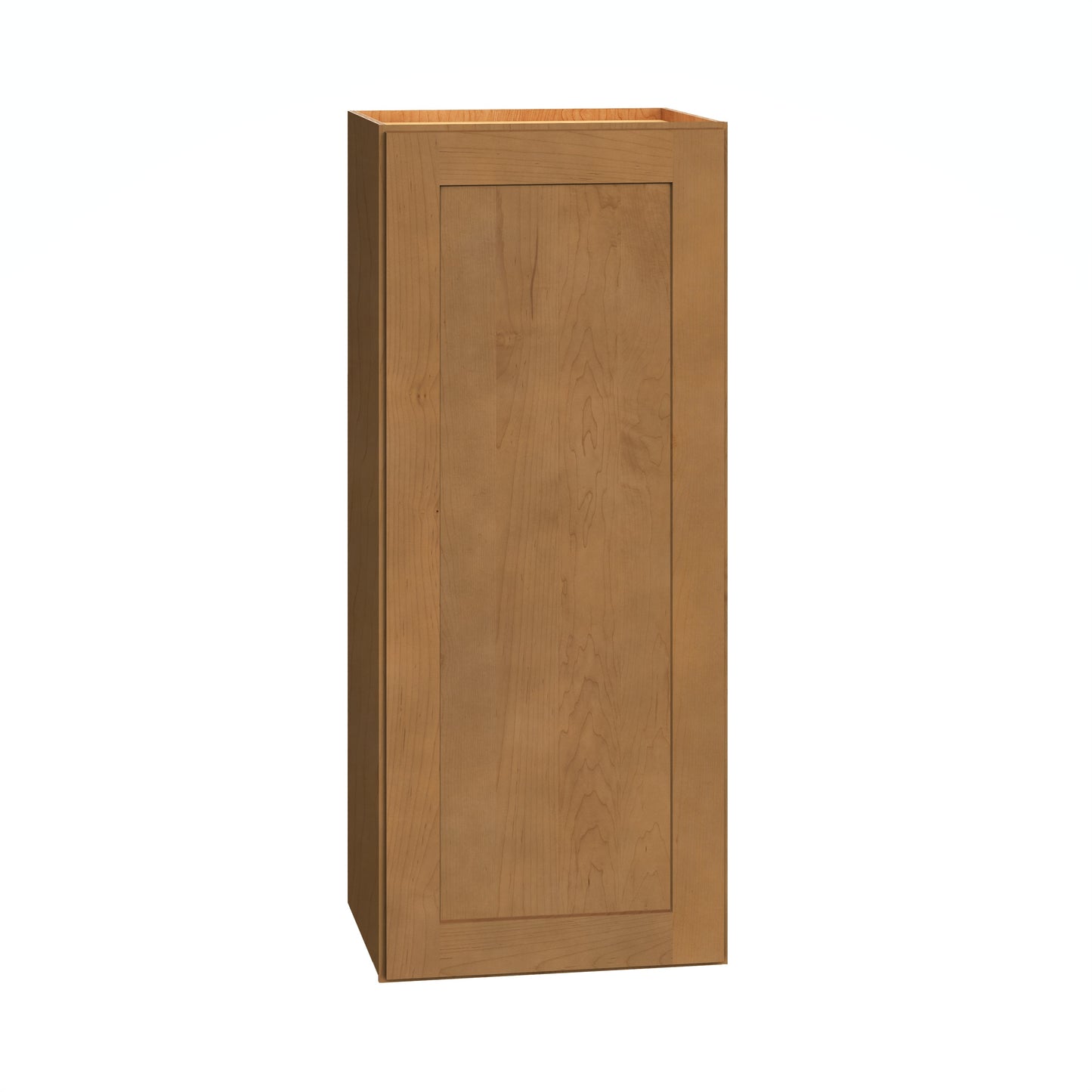 Diamond Express Jamestown 15-in W x 36-in H x 12-in D Sahara Brown Wall Fully Assembled Plywood Cabinet Recessed Panel Shaker