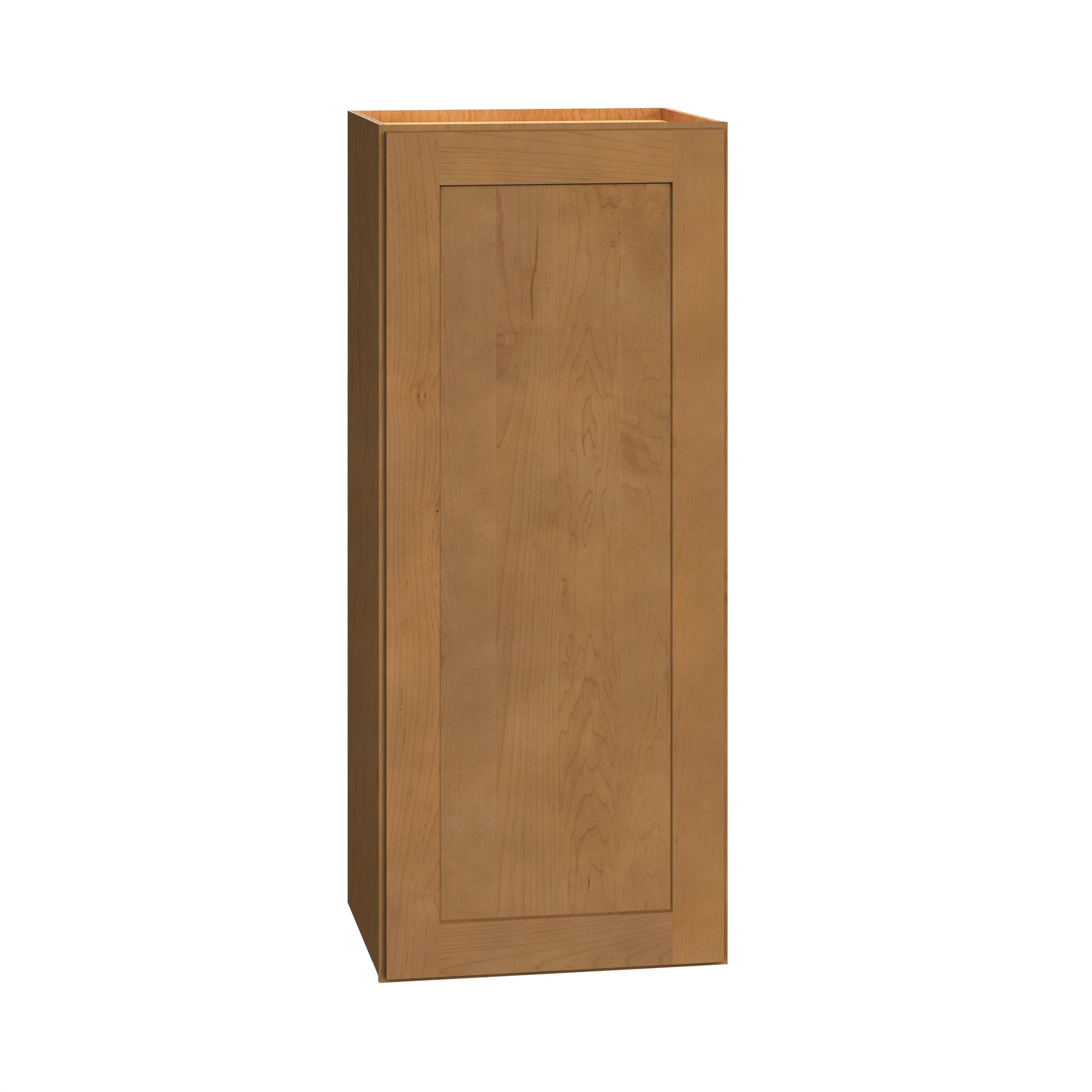 Diamond Express Jamestown 15-in W x 36-in H x 12-in D Sahara Brown Wall Fully Assembled Plywood Cabinet Recessed Panel Shaker