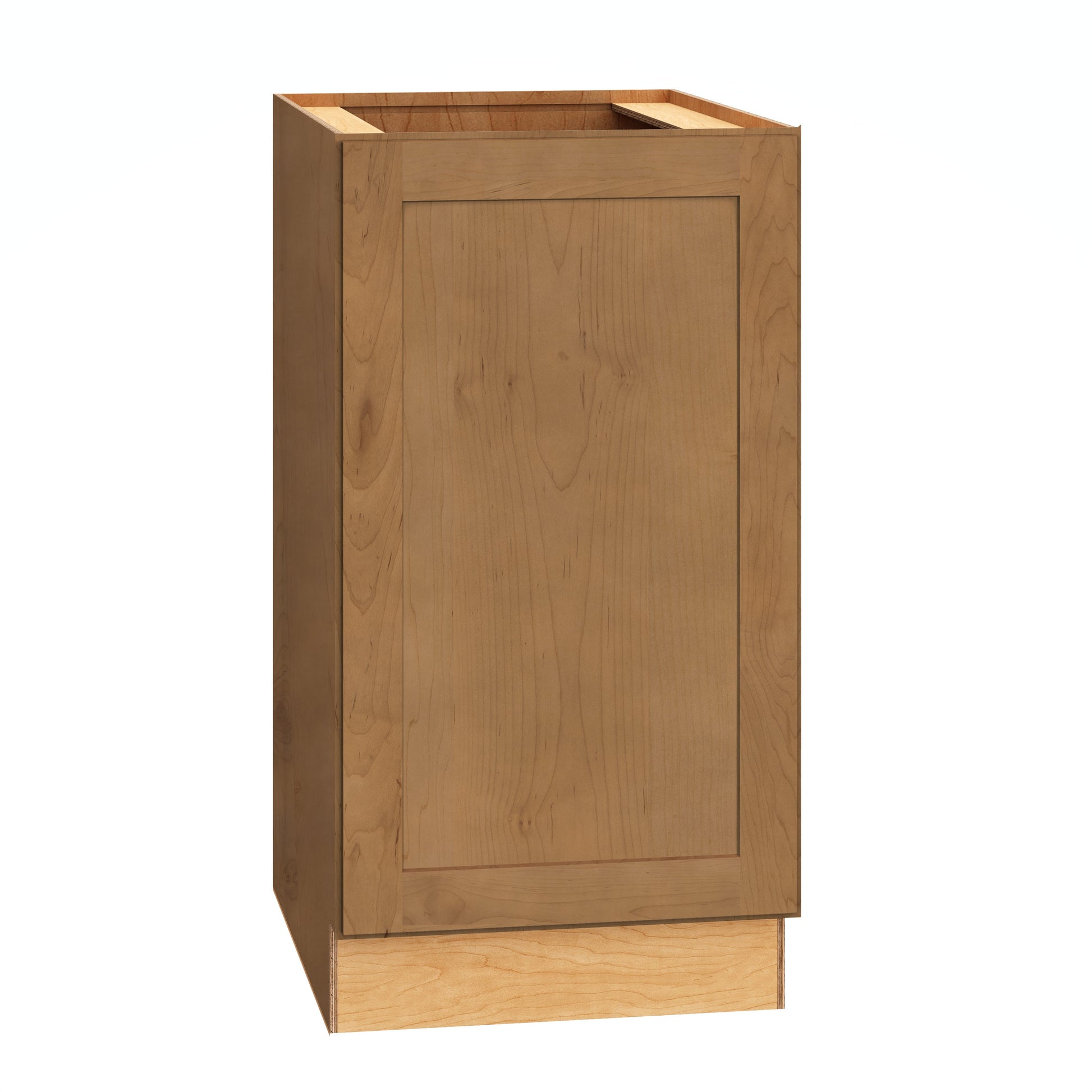 Diamond Express Jamestown 18-in W x 34.5-in H x 24-in D Sahara Brown Base Fully Assembled Plywood Cabinet Recessed Panel Shaker