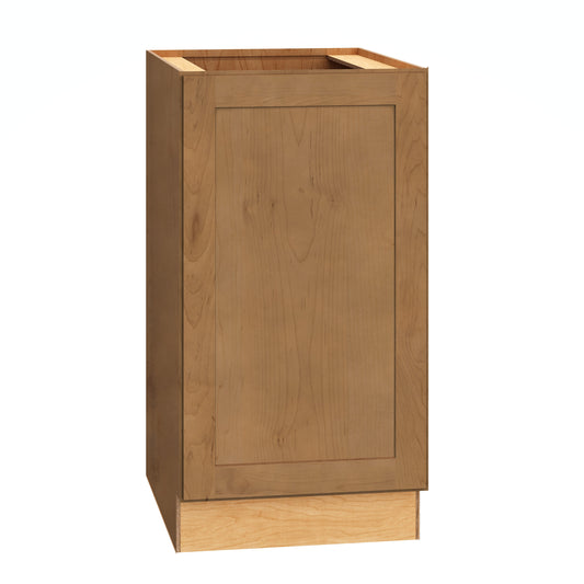 Diamond Express Jamestown 18-in W x 34.5-in H x 24-in D Sahara Brown Base Fully Assembled Plywood Cabinet Recessed Panel Shaker