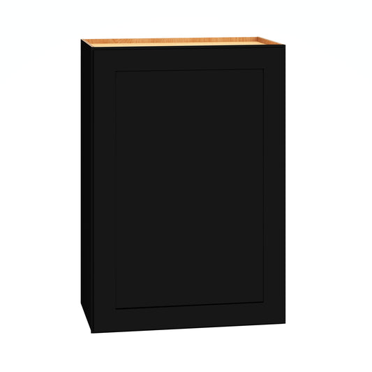 Diamond Express Jamestown 21-in W x 30-in H x 12-in D Black Wall Fully Assembled Plywood Cabinet Recessed Panel Shaker