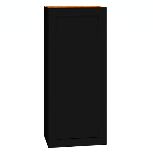 Diamond Express Jamestown 18-in W x 42-in H x 12-in D Black Wall Fully Assembled Plywood Cabinet Recessed Panel Shaker
