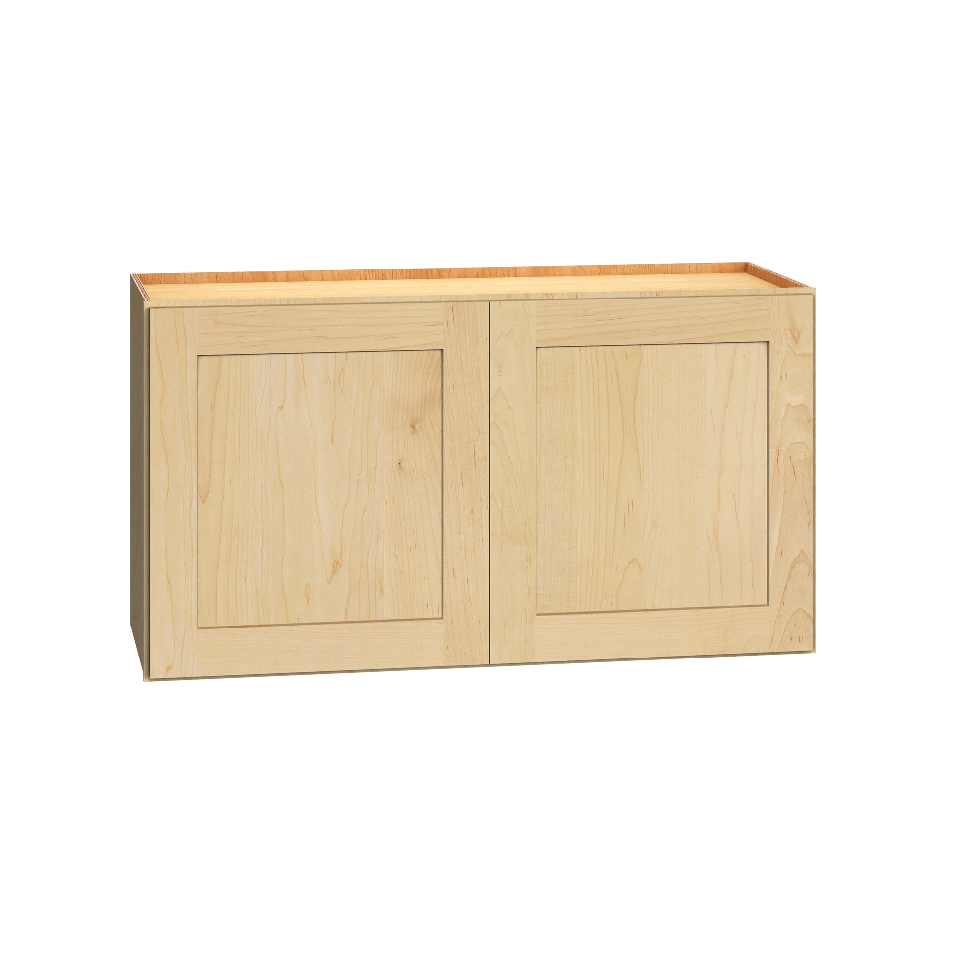 Diamond Express Jamestown 33-in W x 18-in H x 12-in D Natural Light Brown Wall Fully Assembled Plywood Cabinet Recessed Panel Shaker