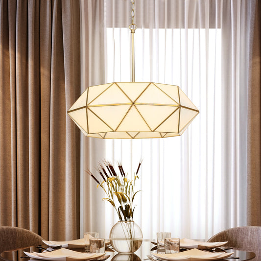 LNC Uitogryrip 5 -Light Polished Gold Modern/contemporary For Use in Bedrooms, Dining Rooms, Foyers, Kitchens, Living Rooms Chandelier