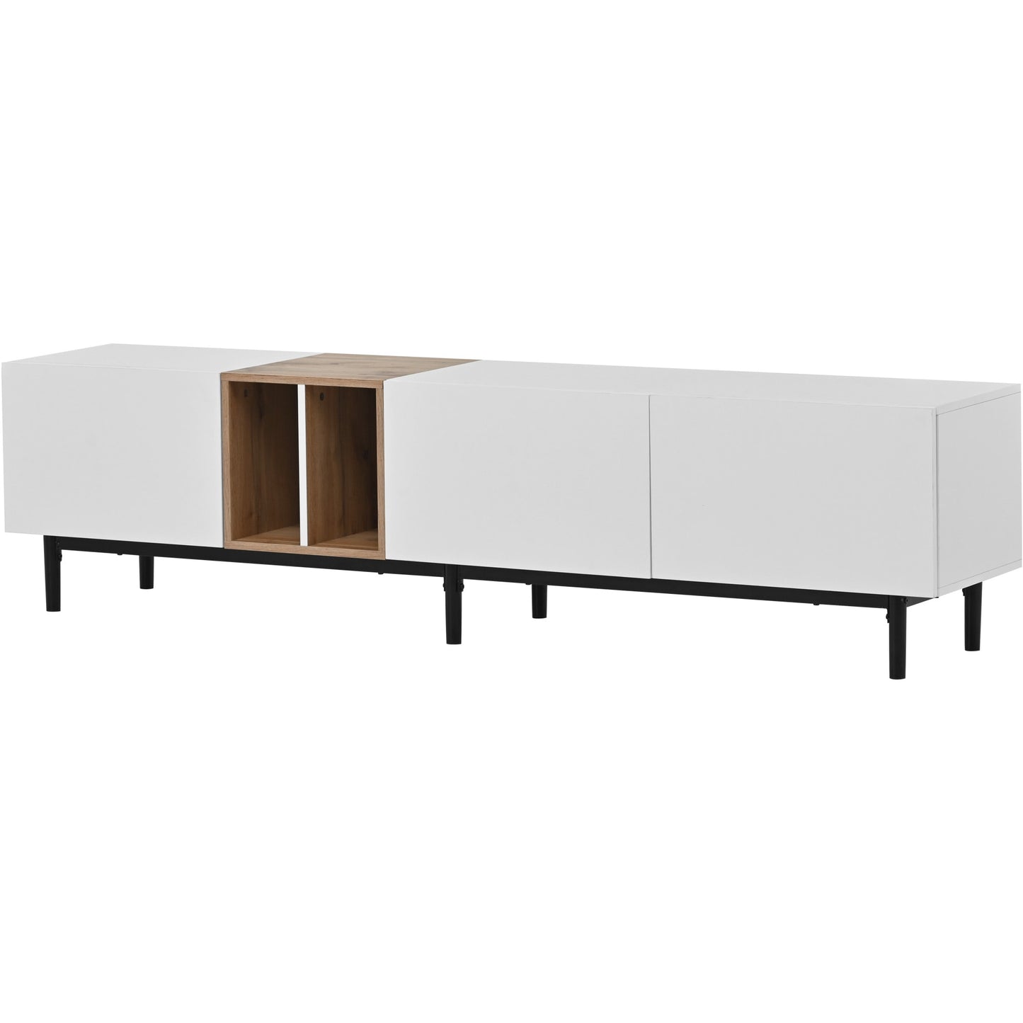 Sunrinx Modern/Contemporary White 76.8-in W TV stand ( Accommodates TVs up to 80-in )