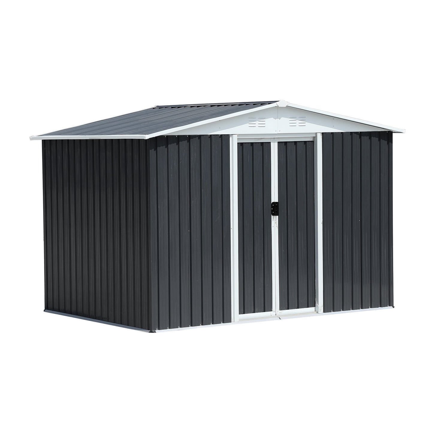 Mondawe 8-ft x 6-ft Galvanized steel Metal Storage Shed