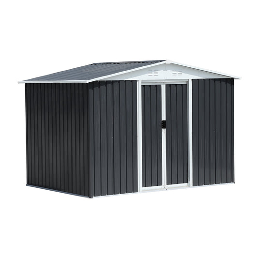 Mondawe 8-ft x 6-ft Galvanized steel Metal Storage Shed