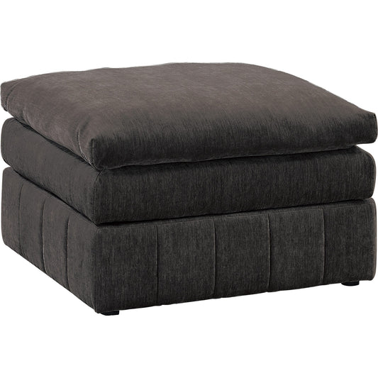 Benzara Modern Dark Gray Ottoman