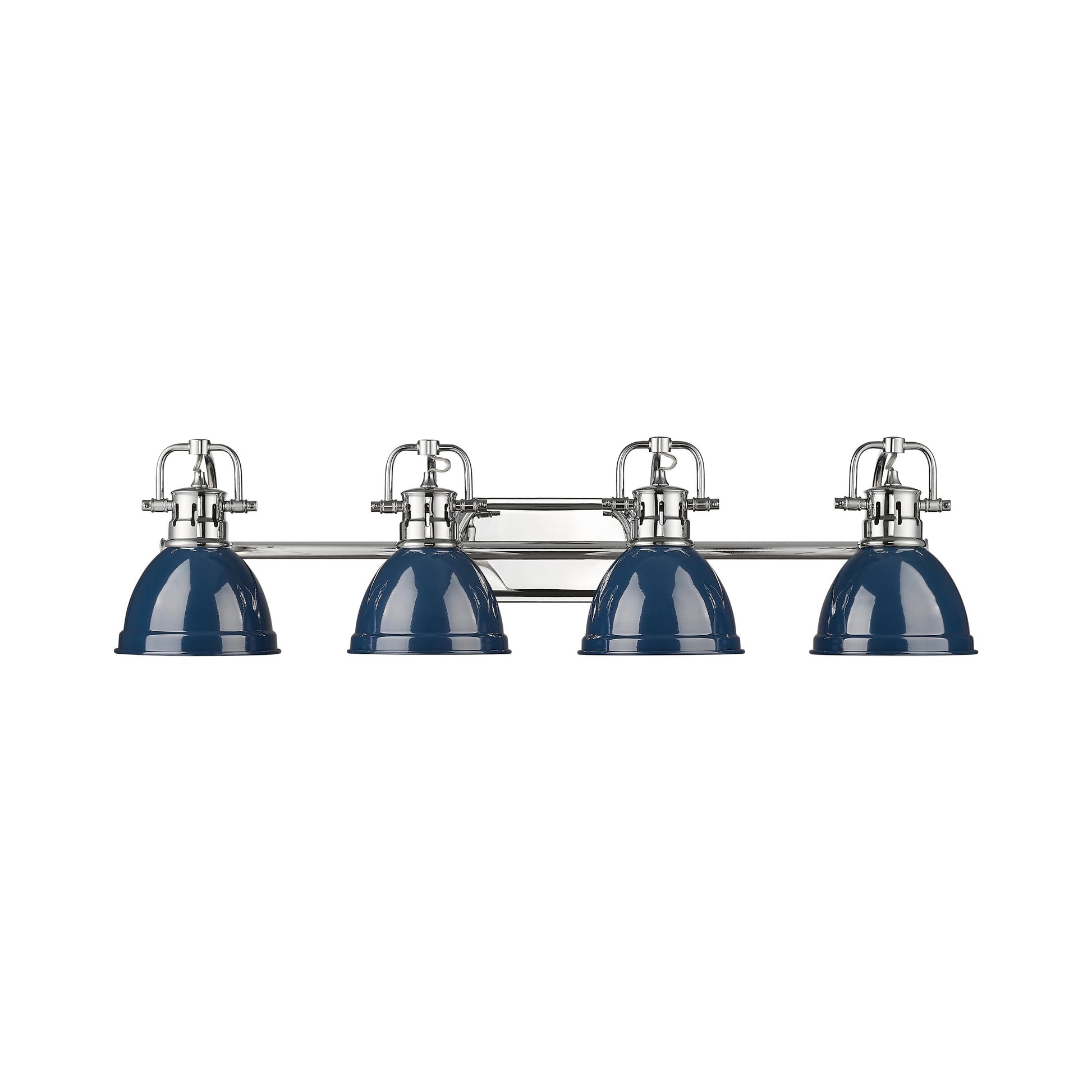 Golden Lighting Duncan 8.25-in 4 Light Polished Chrome Transitional Bathroom Vanity light