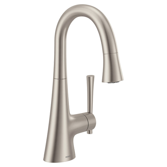 Moen Spot Resist Stainless Single Handle Deck-mount Pull-down Kitchen Faucet with Sprayer
