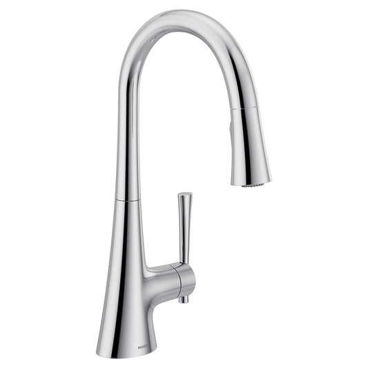 Moen Chrome Single Handle Deck-mount Bar and Prep Kitchen Faucet with Sprayer