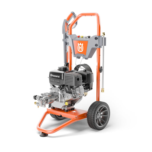 Husqvarna - 3000-PSI 2.3-GPM Cold Water Gas Pressure washer with 4 Spray Tips
