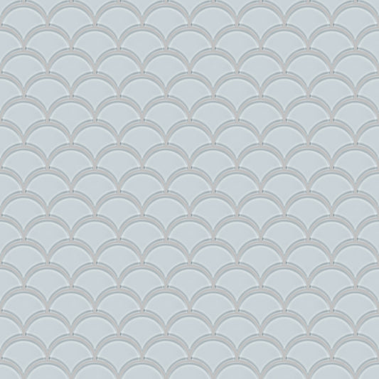 Satori Skylight 12-in x 12-in Glossy Glass Scale Mosaic Wall Tile ( 9.62-sq ft Carton )