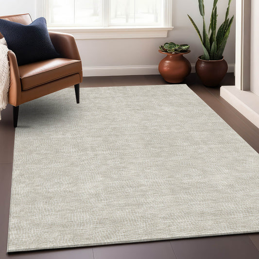 Addison Rugs Chantille ACN1057BG 9 x 12 (ft) Polyester Beige Rectangular Indoor/Outdoor Geometric Machine washable Pet Friendly Area rug